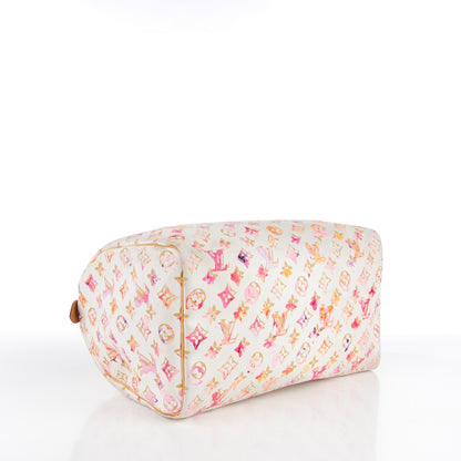 Louis Vuitton Watercolor Aquarelle Speedy 35 White 4 of 10