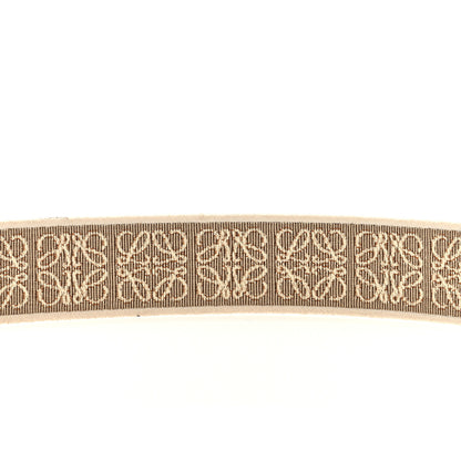 Loewe Calfskin Jacquard Anagram Strap Natural Tan 4 of 4