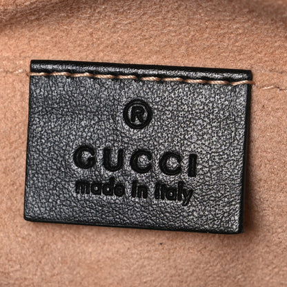 Gucci Calfskin Matelasse Small GG Marmont Chain Shoulder Bag Black 6 of 10