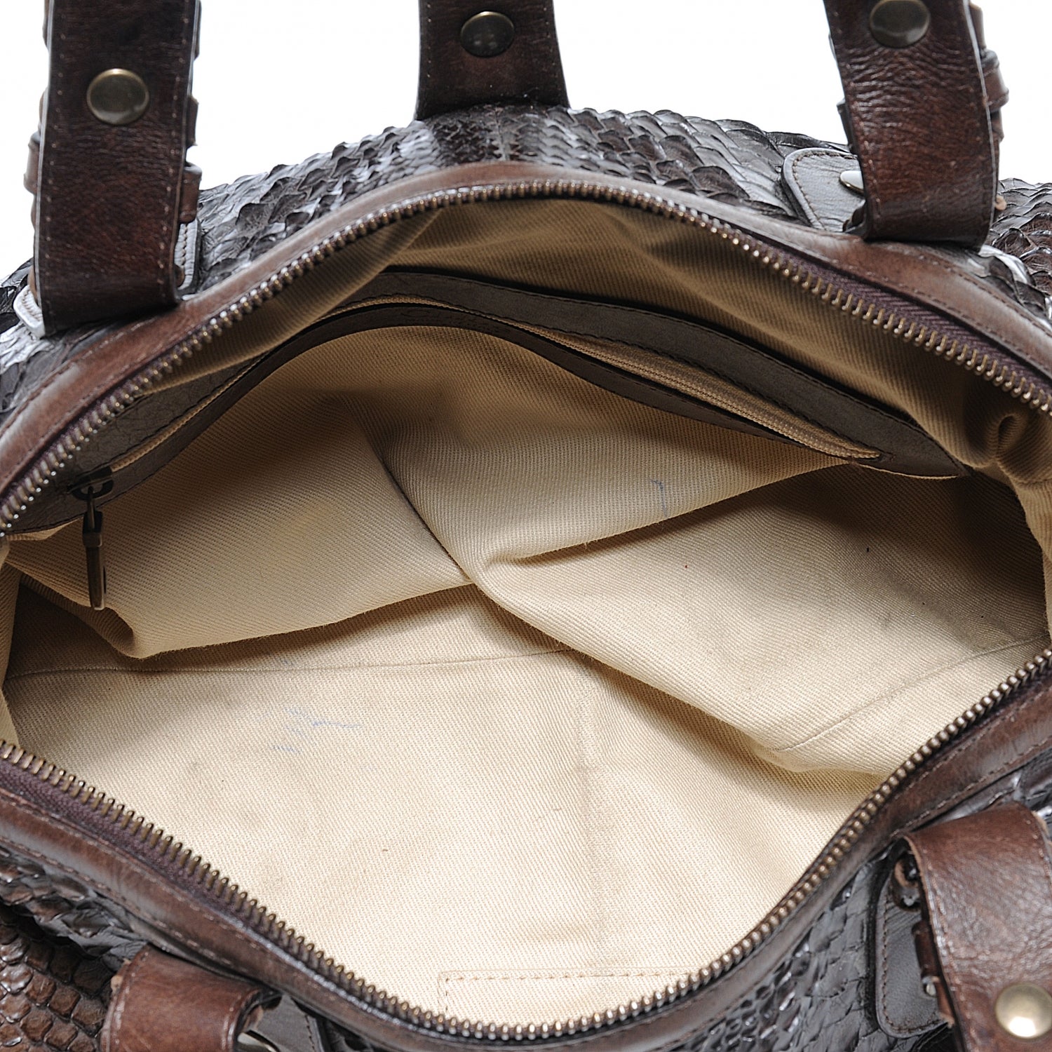 Chloe Python Silverado Frame Bag Brown 5 of 8