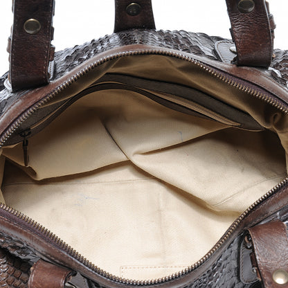 Chloe Python Silverado Frame Bag Brown 5 of 8