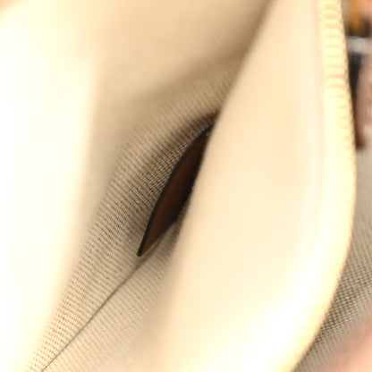 Burberry Canvas Smooth Calfskin Two Tone Mini Pocket Bag Natural Malt Brown 7 of 14