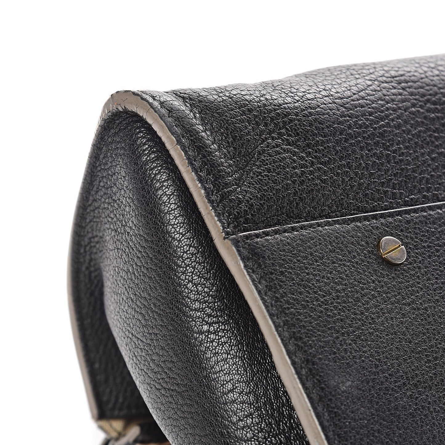 Calfskin Medium Marcie Satchel Black