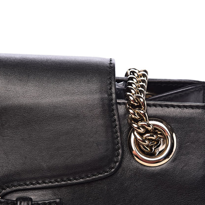Gucci Saddle Soft Lux Large Emily Chain Shoulder Bag Black 16 of 17