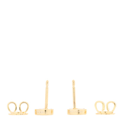 Gucci 18K Yellow Gold Interlocking G Stud Earrings 3 of 5