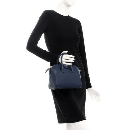 Givenchy Sugar Goatskin Mini Antigona Night Blue 3 of 9
