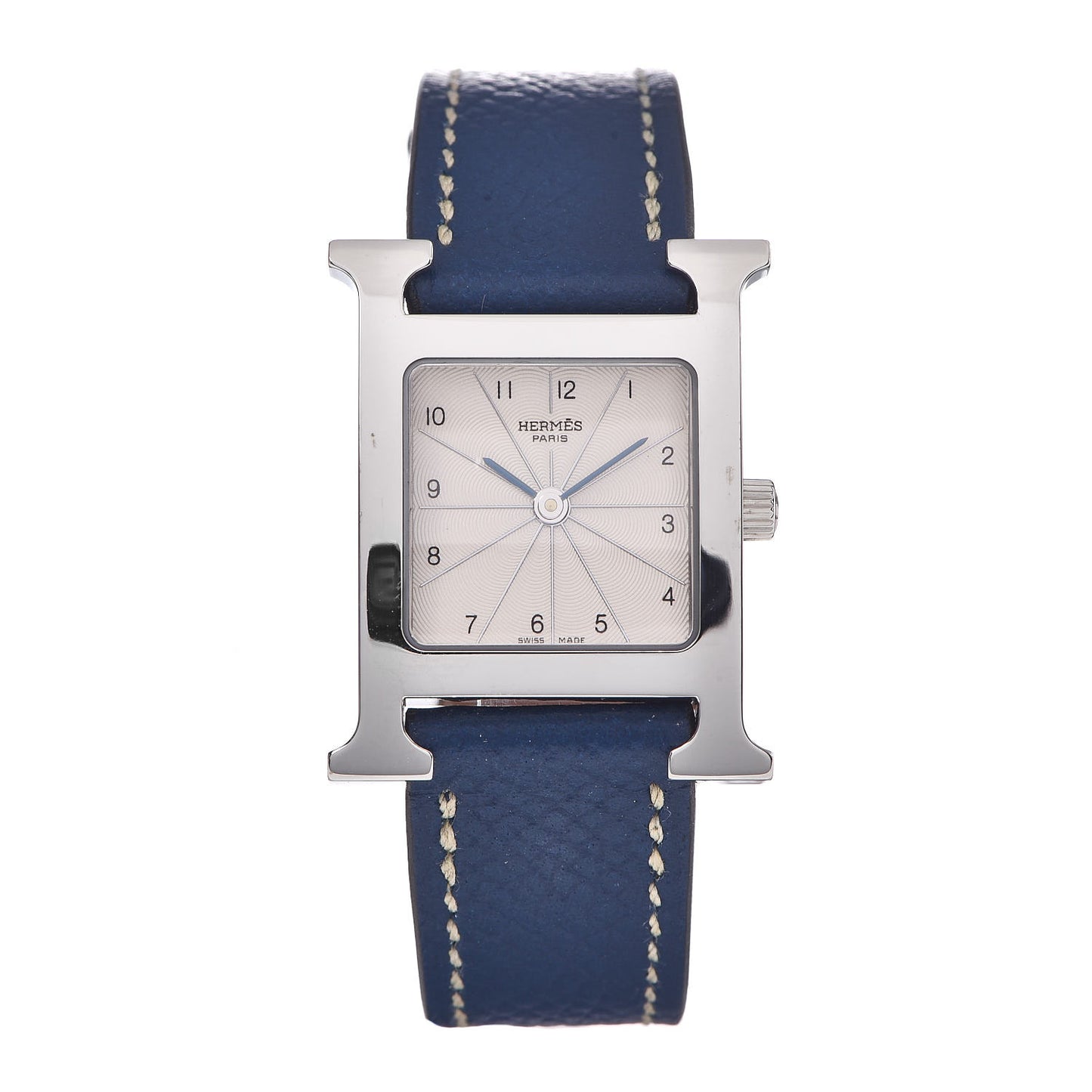 Stainless Steel Epsom 21mm Heure H Hour Quartz Watch Malta