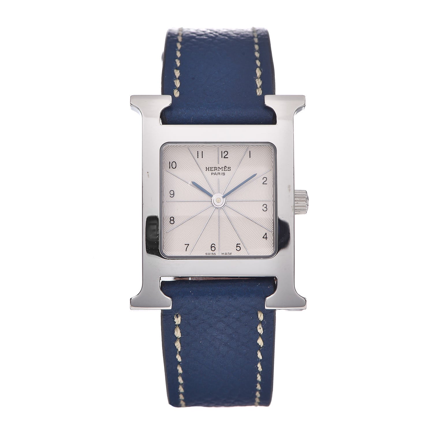 Hermes Stainless Steel Epsom 21mm Heure H Hour Quartz Watch Malta 1 of 8