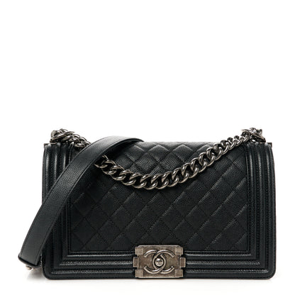 Chanel Caviar Quilted Medium Boy Flap Black 1 of 11