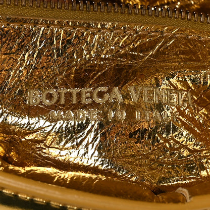Bottega Veneta Mirror Lambskin Maxi Intreccio Padded Cassette Crossbody Bag Gold 6 of 8