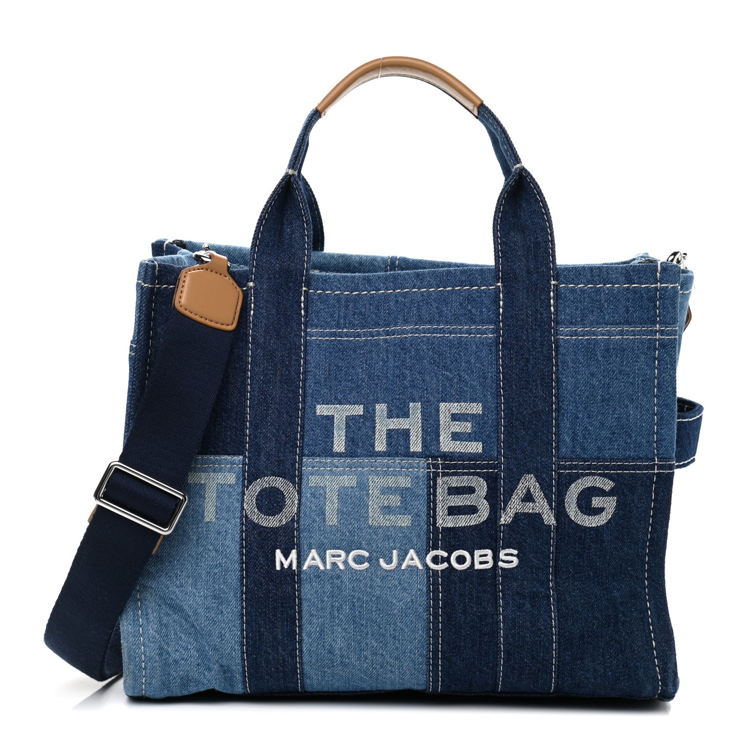 Denim Canvas Small Tote Bag Blue