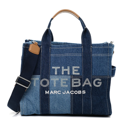 Marc Jacobs Denim Canvas Small Tote Bag Blue 1 of 10