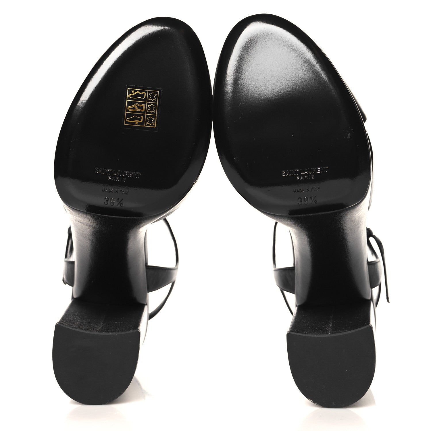 Saint Laurent Vendome Bianca 85 Platform Sandals 39.5 Black 6 of 10
