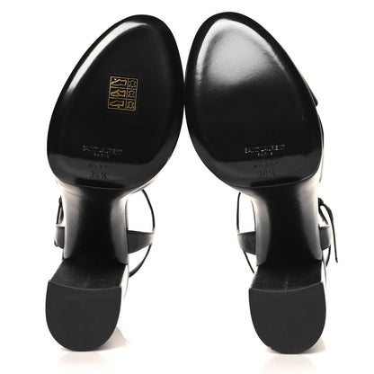 Saint Laurent Vendome Bianca 85 Platform Sandals 39.5 Black 6 of 10