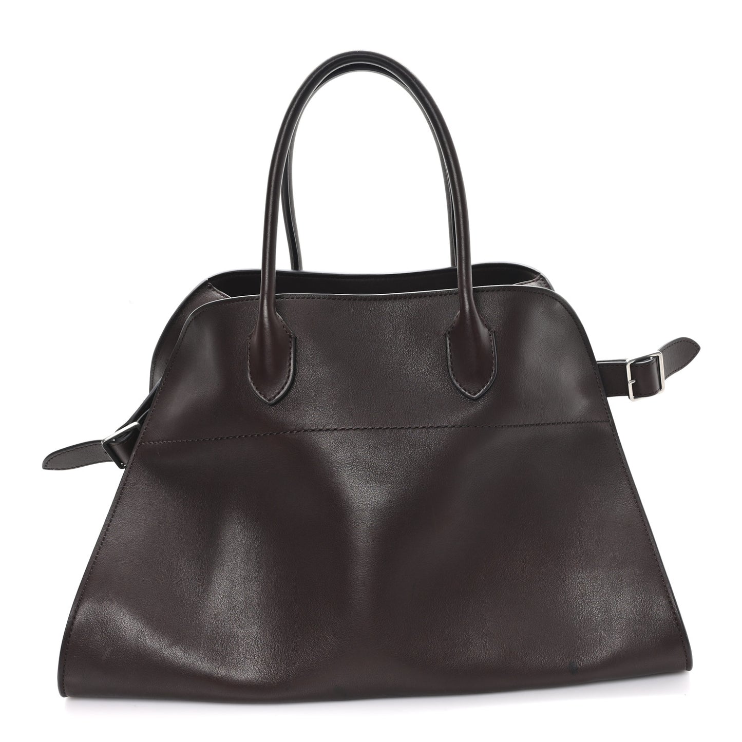 Polished Saddle Calfskin Soft Margaux 15 Chestnut