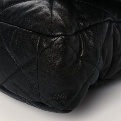Chanel Lambskin Quilted Maxi Chanel 19 Flap Black 10 of 10