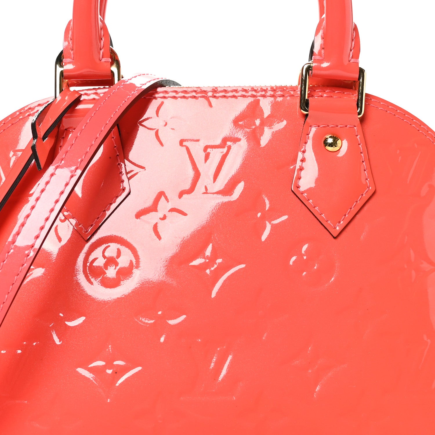Louis Vuitton Vernis Alma BB Rose Litchi 7 of 9
