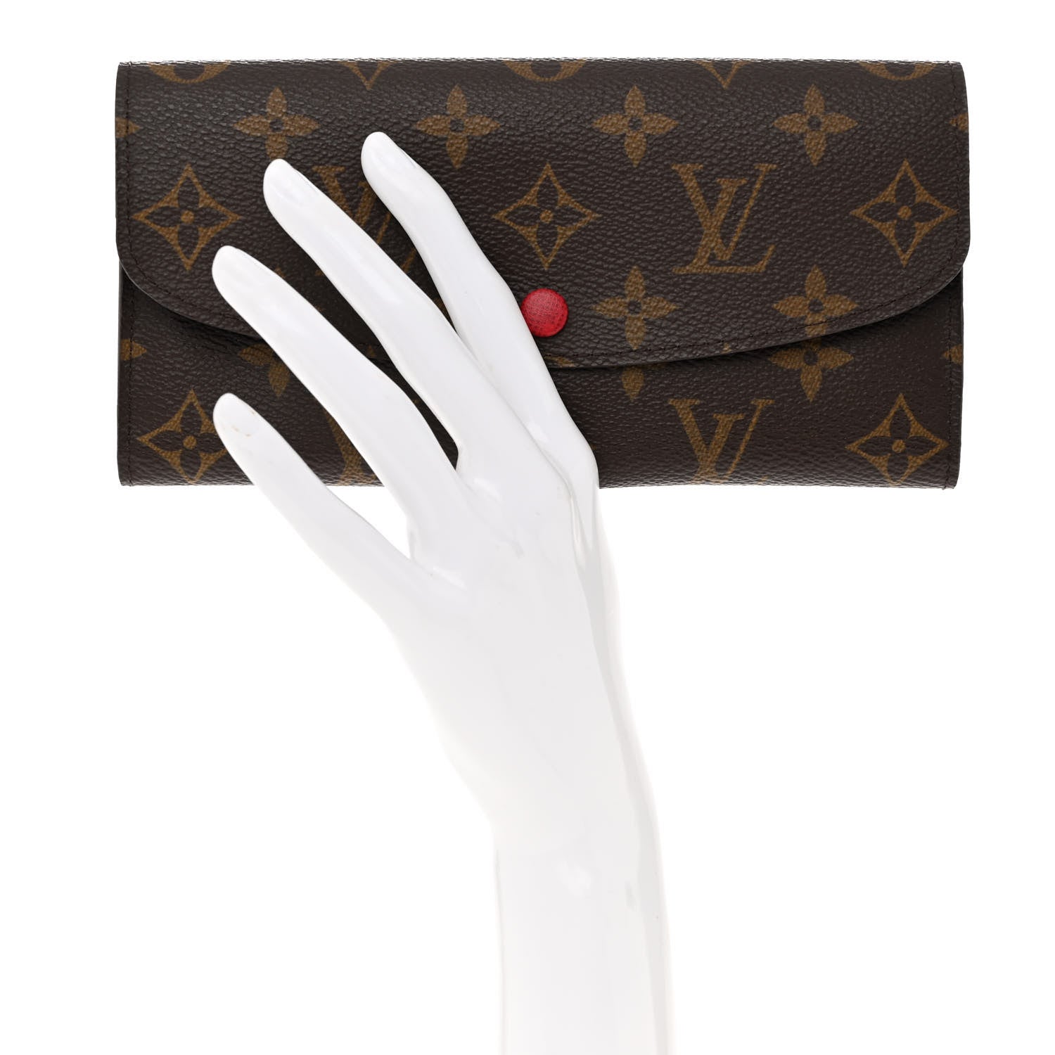 Louis Vuitton Monogram Emilie Wallet Rouge 2 of 6