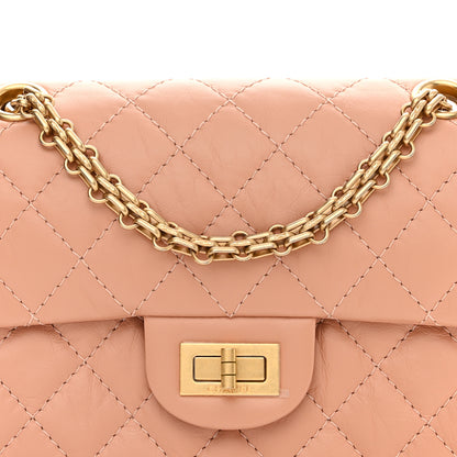 Chanel Aged Calfskin Quilted 2.55 Reissue Mini Flap Beige 8 of 11