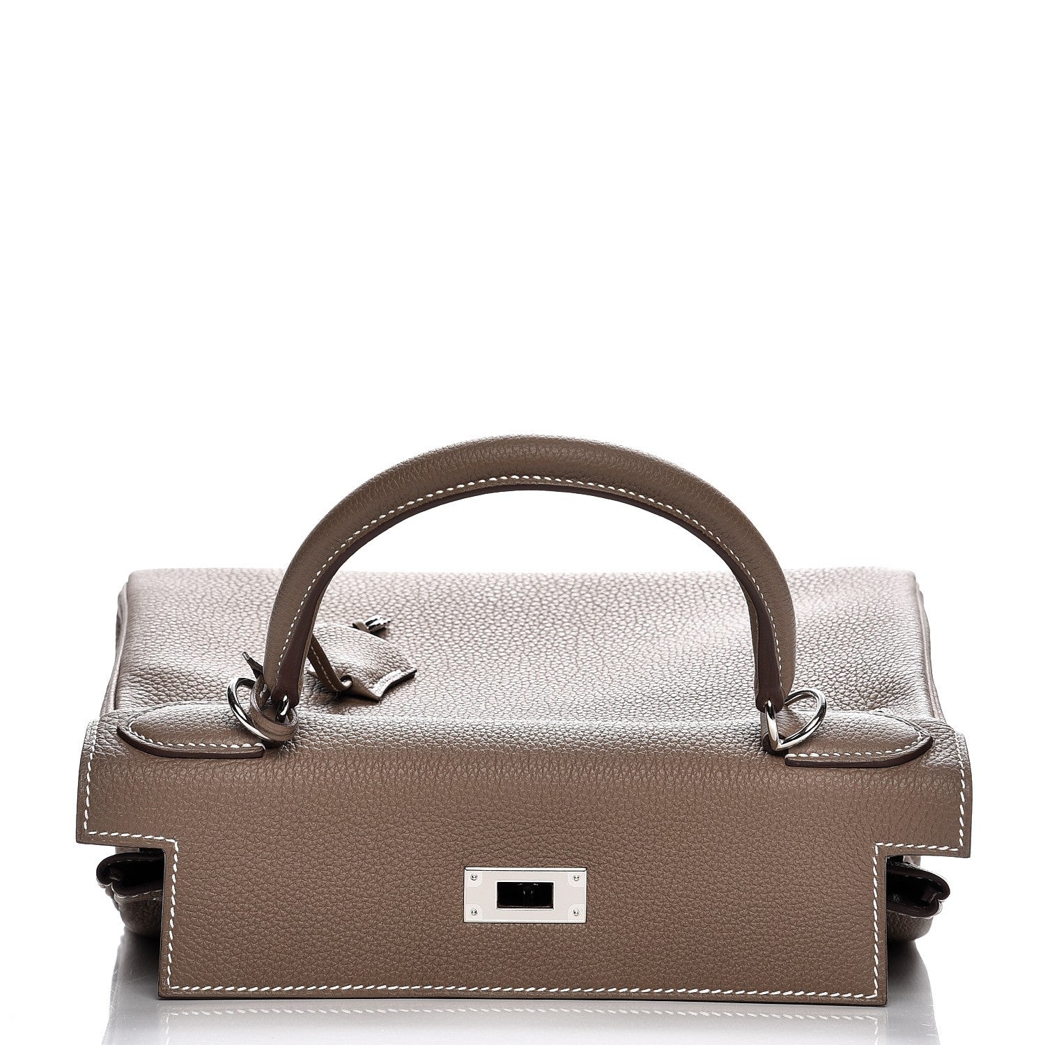 Hermes Togo Kelly Retourne 28 Etoupe 27 of 36