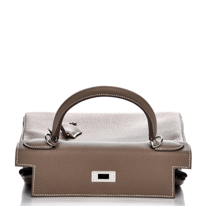 Hermes Togo Kelly Retourne 28 Etoupe 27 of 36