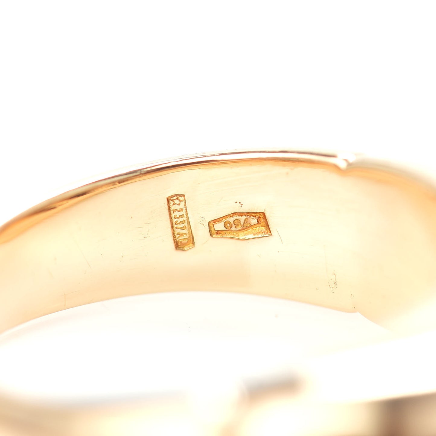 18K Yellow Gold Stainless Steel Celtica Ring 48 4.5