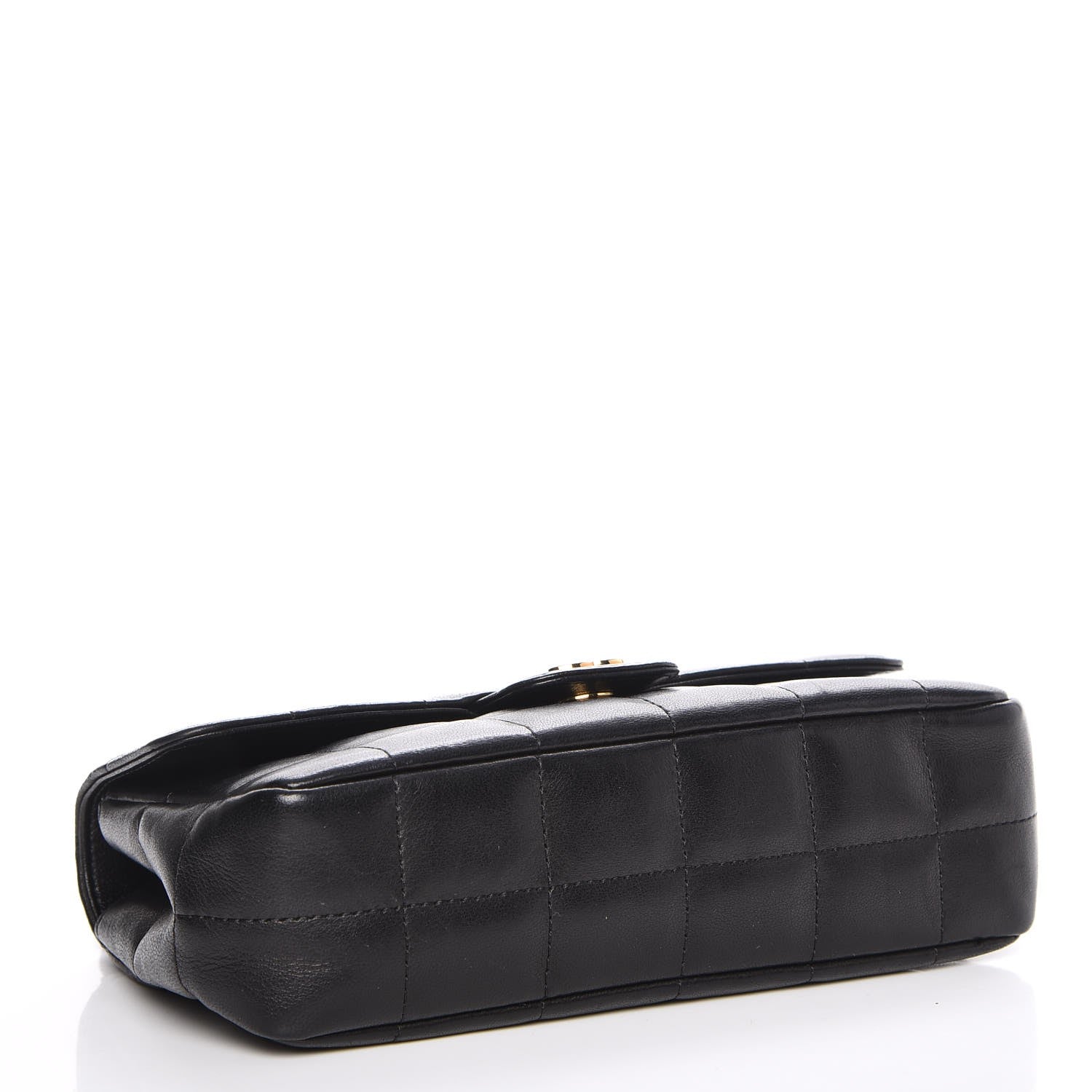 Chanel Lambskin Quilted Mini Chocolate Bar Camellia Flap Black 5 of 8