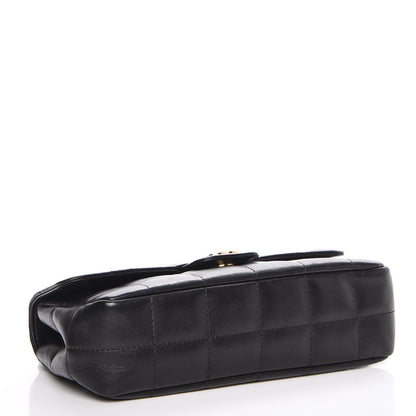 Chanel Lambskin Quilted Mini Chocolate Bar Camellia Flap Black 5 of 8