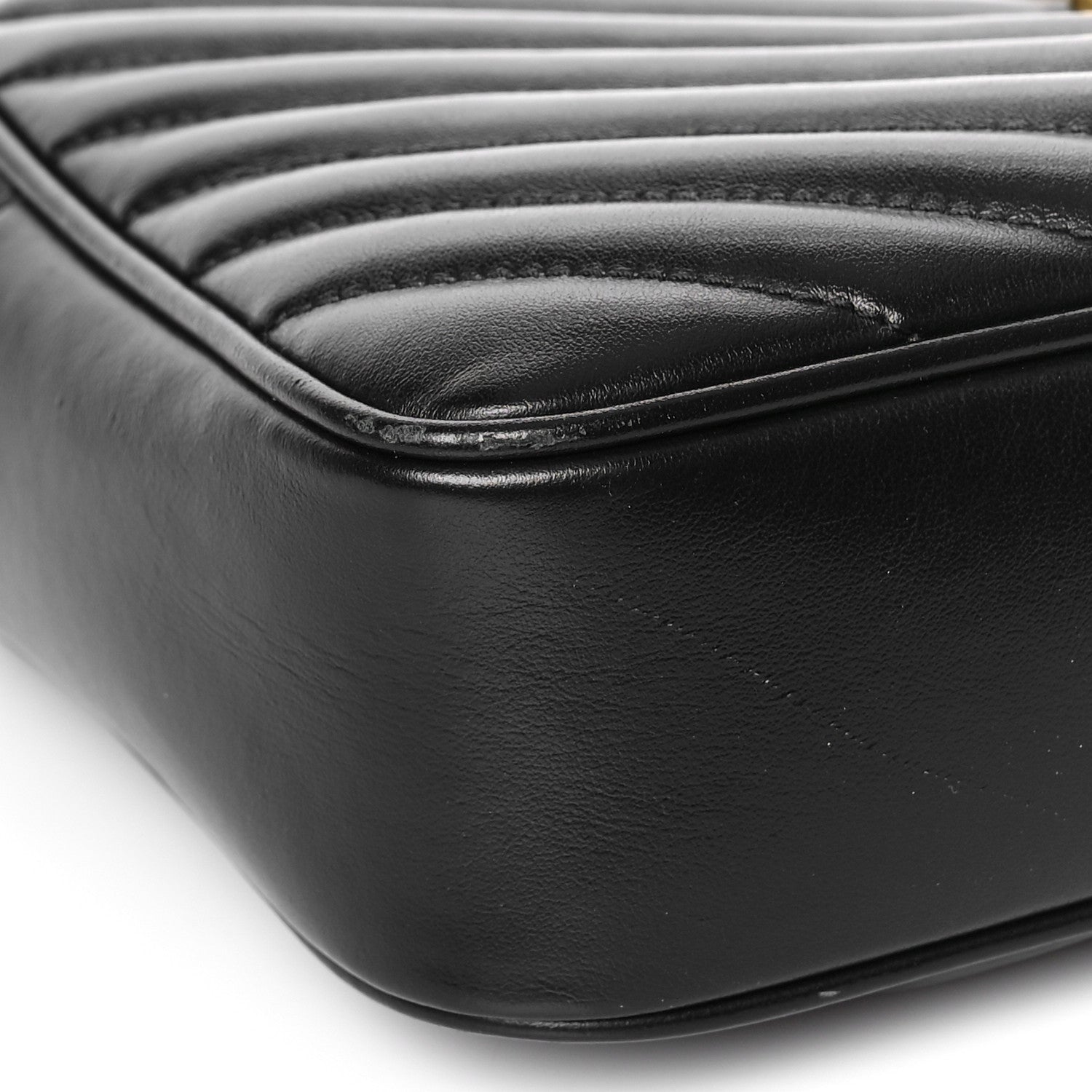 Saint Laurent Calfskin Matelasse Monogram Lou Camera Bag Black 7 of 9