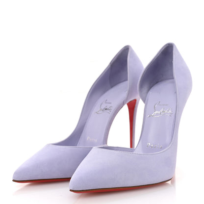 Christian Louboutin Suede Iriza 100 Pumps 39.5 Skylight 4 of 9