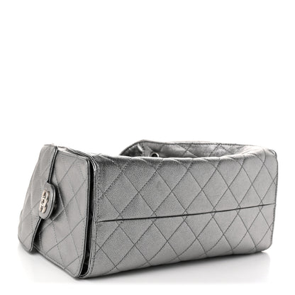 Chanel Metallic Caviar Quilted Small Chanel 25 Handbag Anthracite 4 of 12