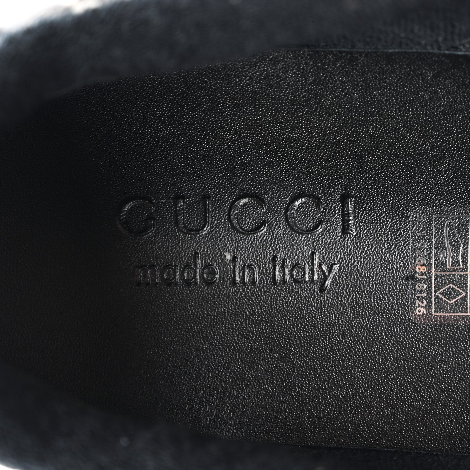 Gucci GG Supereme Monogram Miro Soft Calfskin Web Mens Screener Sneakers 8.5 Black Grey Sky 7 of 9