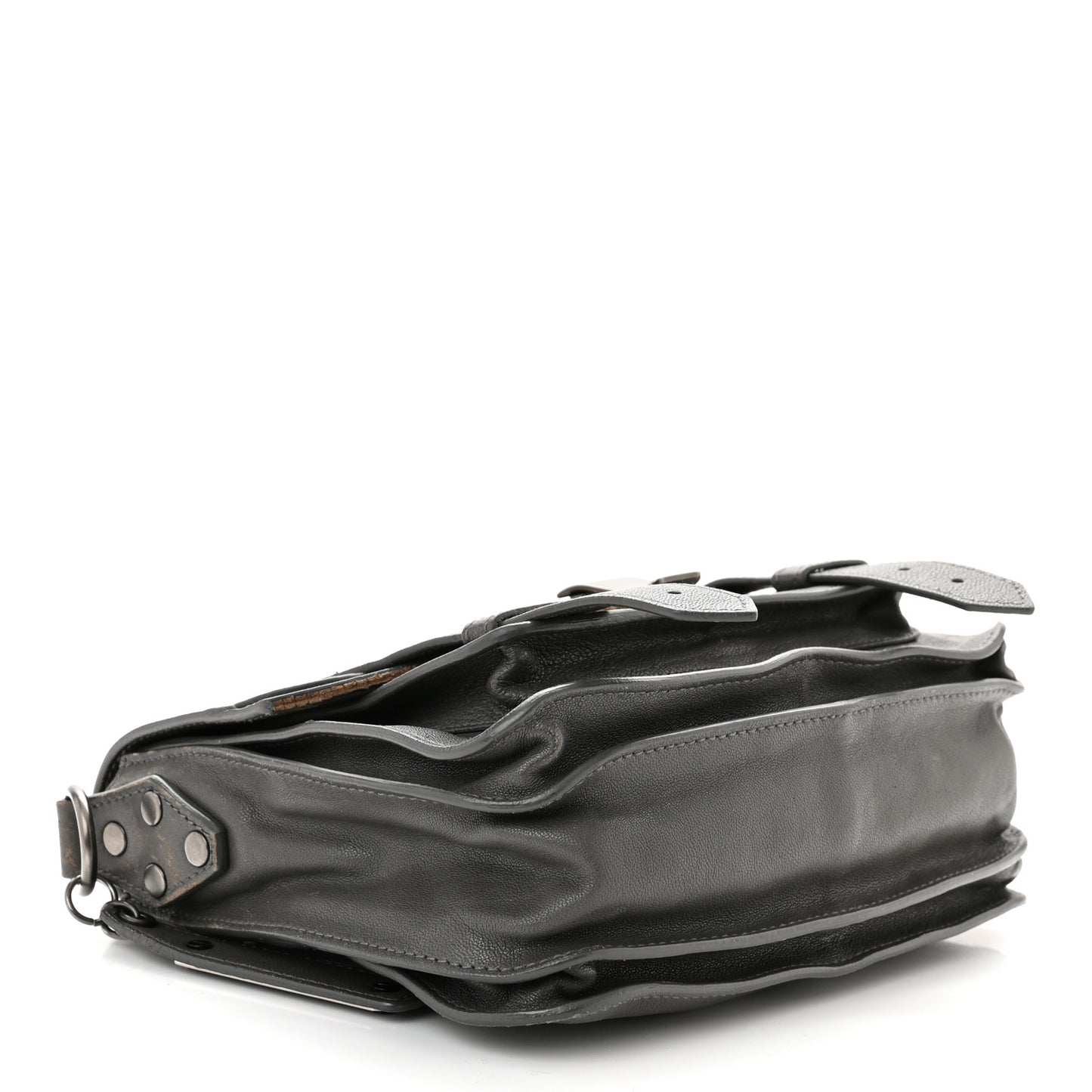 Lambskin PS1 Mini Pouch Messenger Smoke