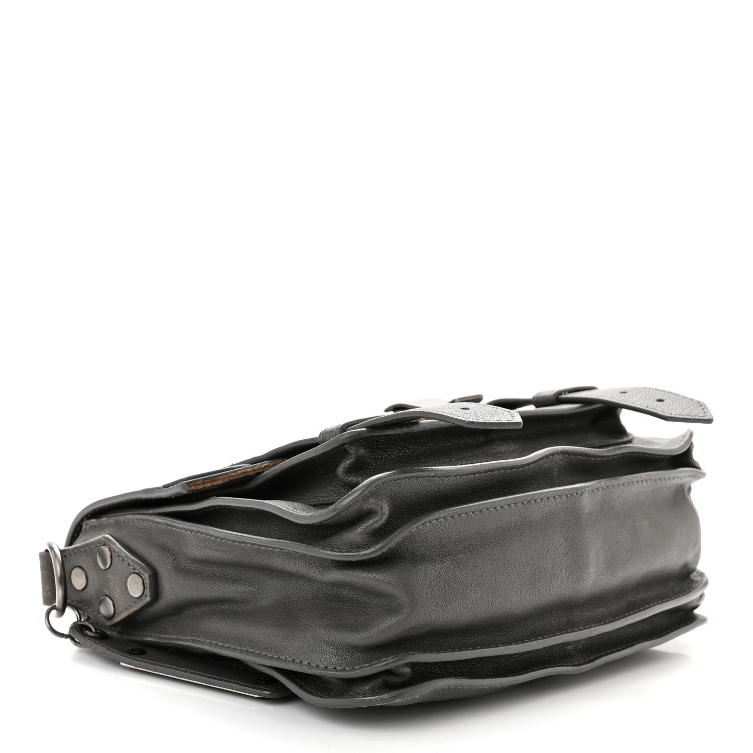 Proenza Schouler Lambskin PS1 Mini Pouch Messenger Smoke 4 of 13