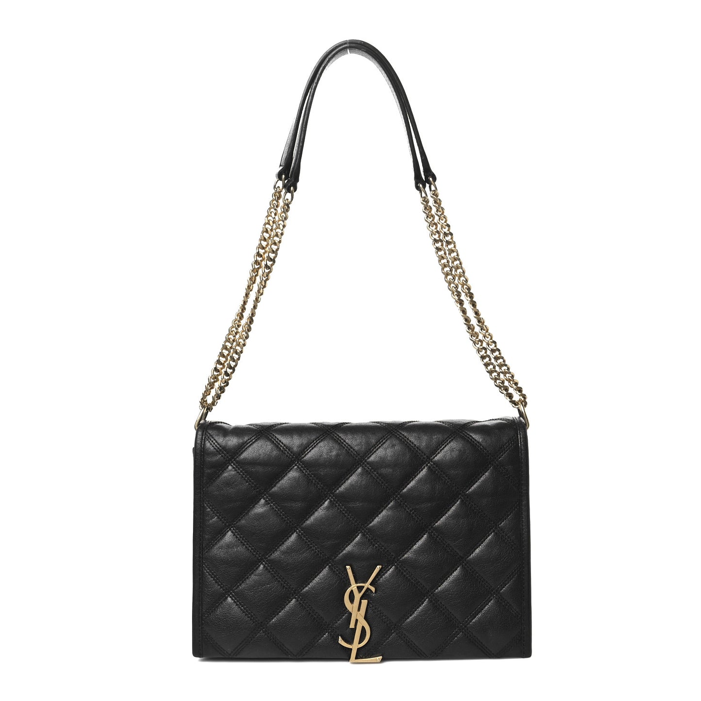 Lambskin Quilted Mini Becky Chain Bag Black