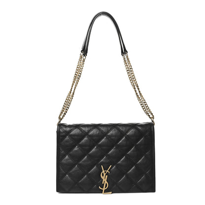 Saint Laurent Lambskin Quilted Mini Becky Chain Bag Black 1 of 13