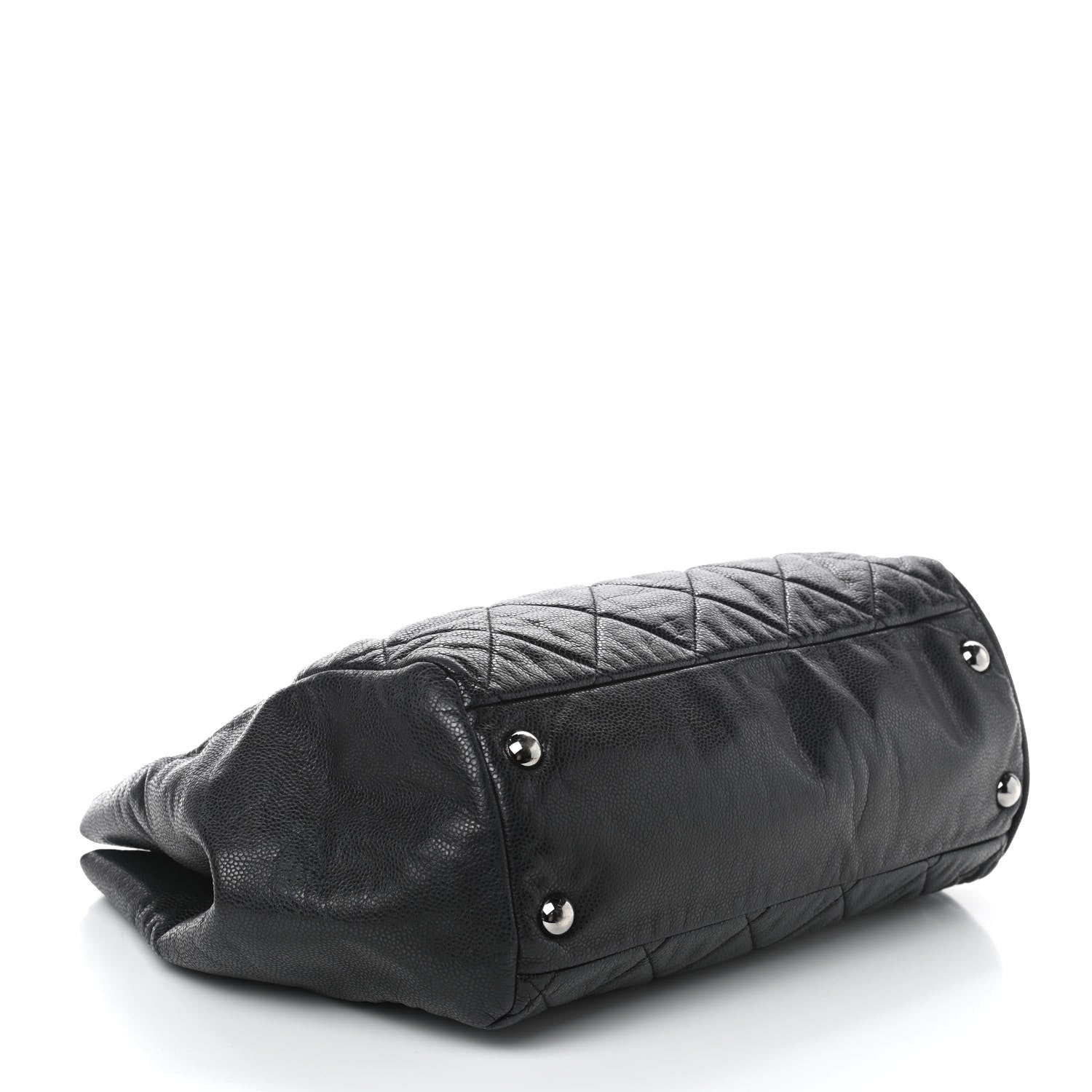 Chanel Soft Caviar Quilted Large Cells Tote Black 3 of 4