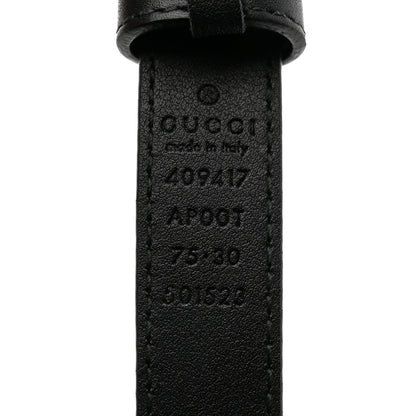 Gucci Calfskin Double G 20mm Belt 75 30 Black 5 of 6