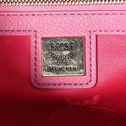 MCM Visetos Studded Small Dual Stark Backpack Pink 6 of 14