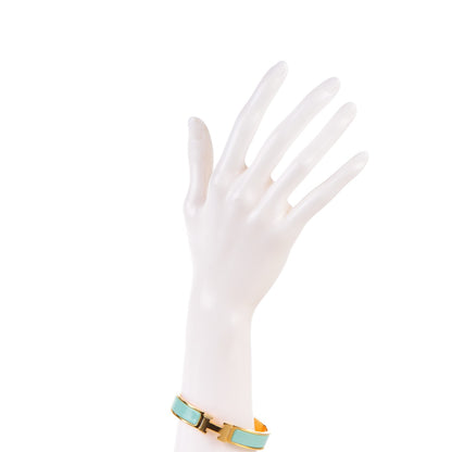 Hermes Enamel Narrow Clic Clac H Bracelet GM Jade 2 of 4