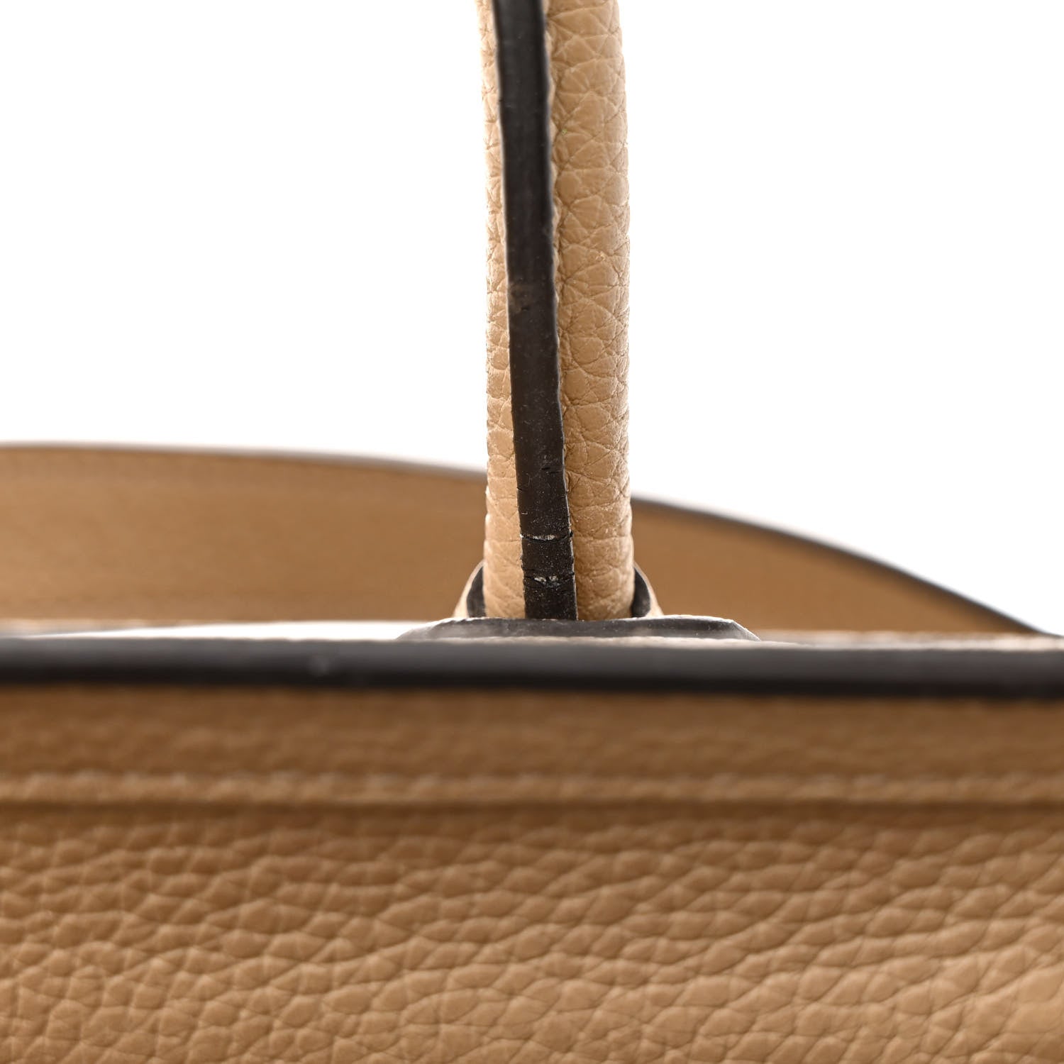 Celine Drummed Calfskin Nano Luggage Dune 25 of 26