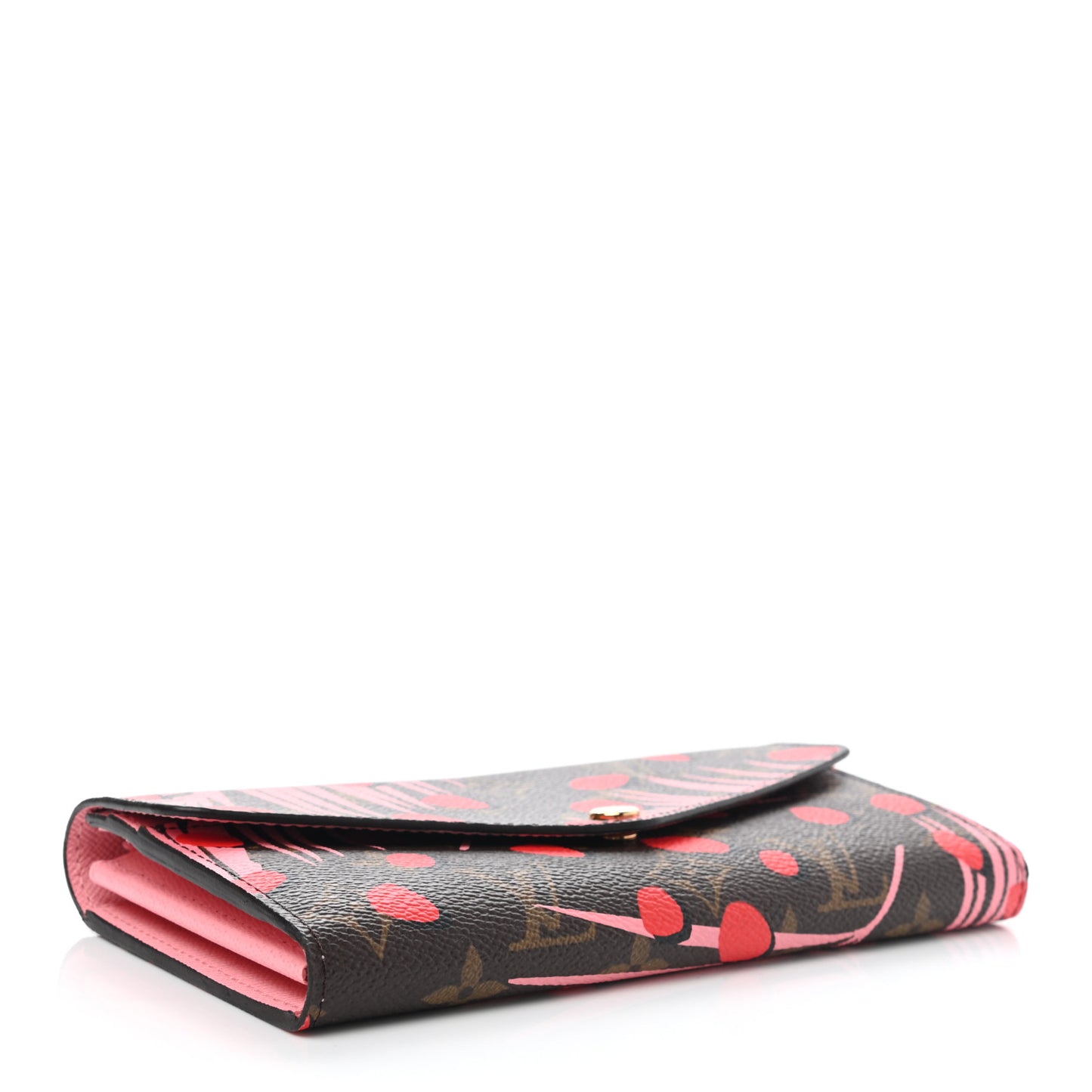 Monogram Jungle Dots Sarah Wallet Sugar Pink Poppy