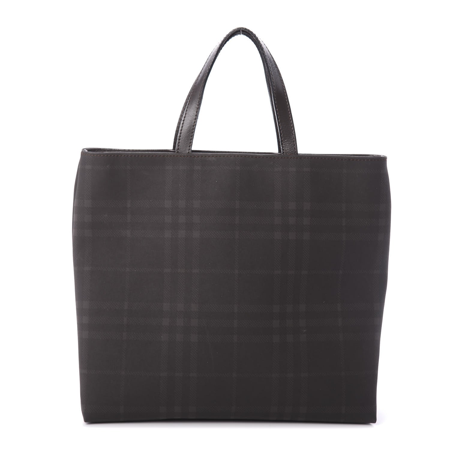 Burberry Smoked House Check Tote Chocolate 1 of 10