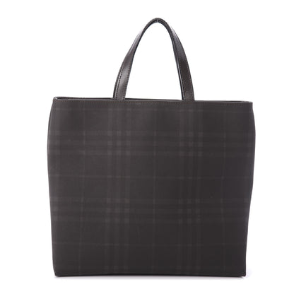 Burberry Smoked House Check Tote Chocolate 1 of 10