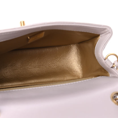 Chanel Lambskin Quilted Mini Pearl Crush Flap Light Purple 4 of 4