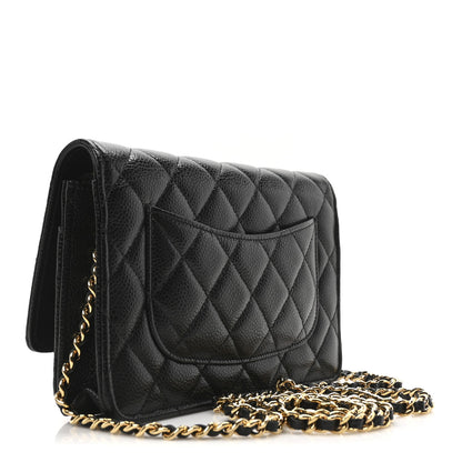Chanel Caviar Quilted Wallet On Chain WOC Black 3 of 10