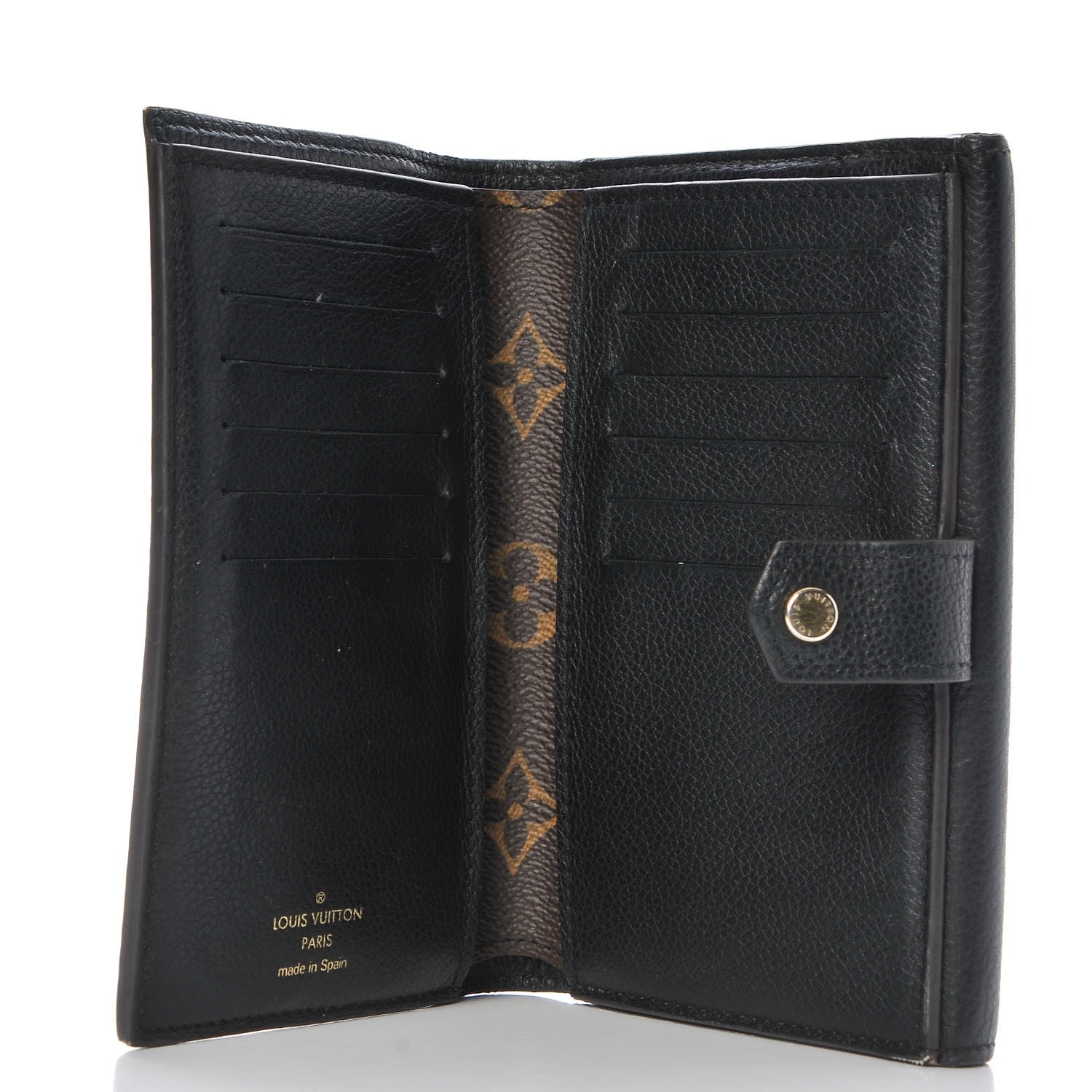 Louis Vuitton Monogram Pallas Compact Wallet Black 5 of 11