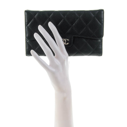 Chanel Caviar Quilted Large Flap Wallet Black 2 of 8