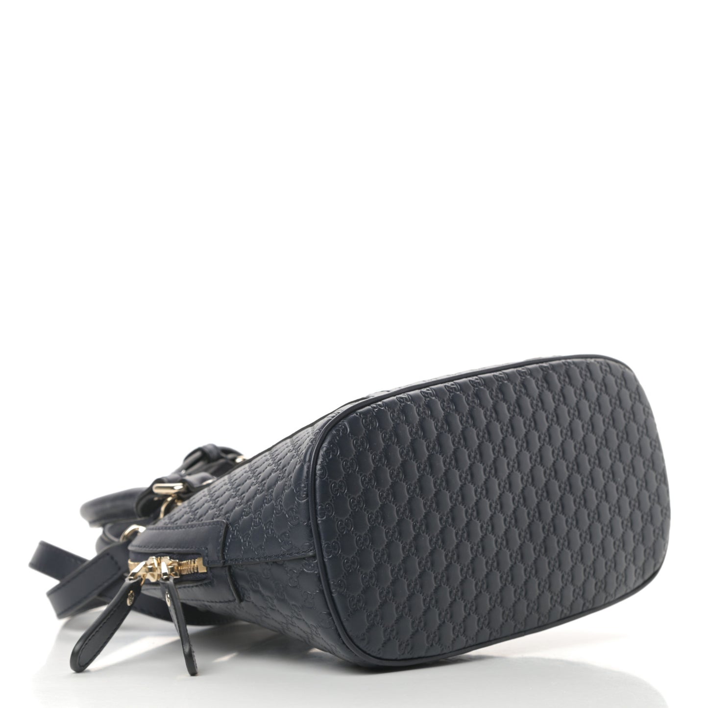 Soft Microguccissima Mini Dome Bag Blue