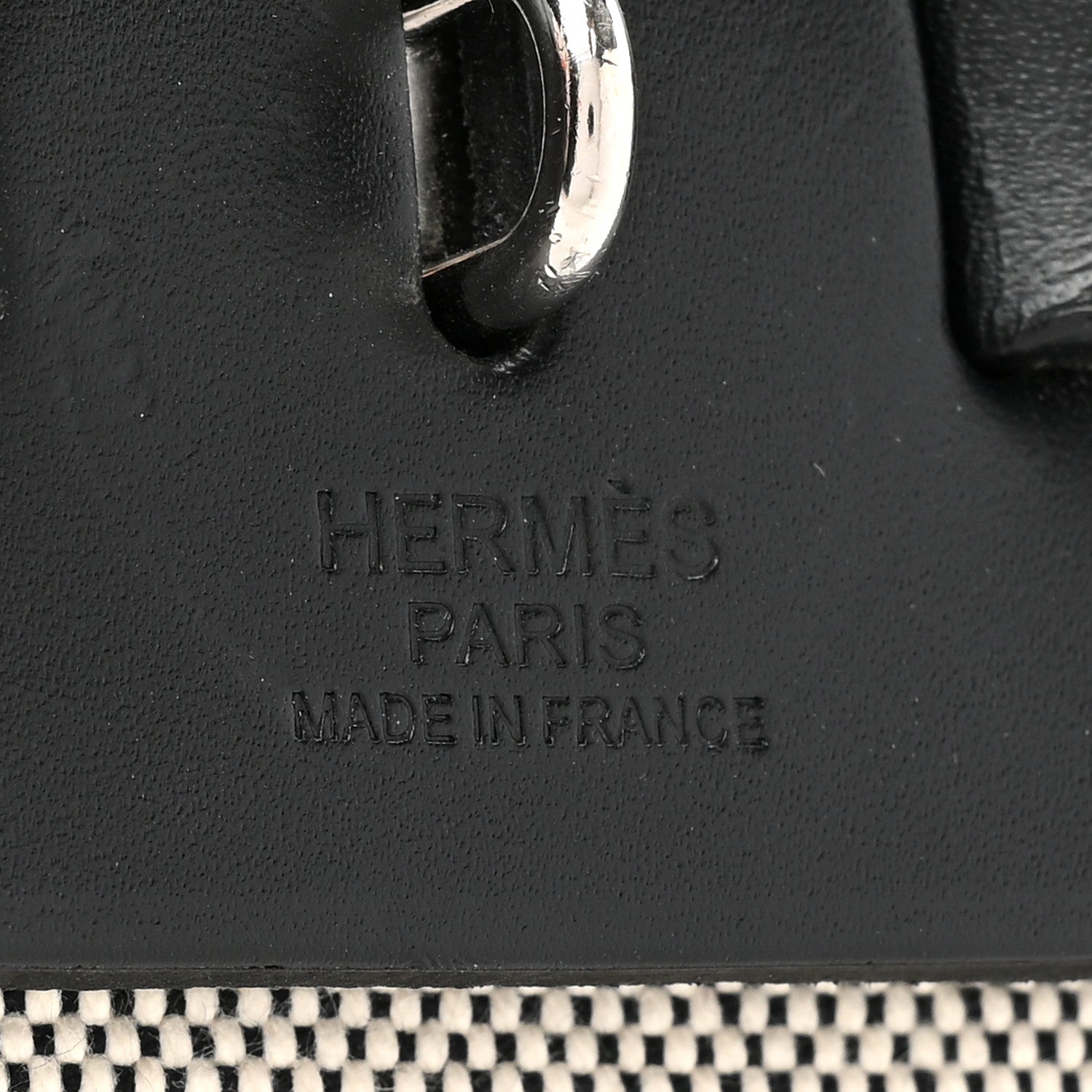 Hermes Toile H Berline Vache Hunter Herbag Zip PM 31 Black Ecru 8 of 14